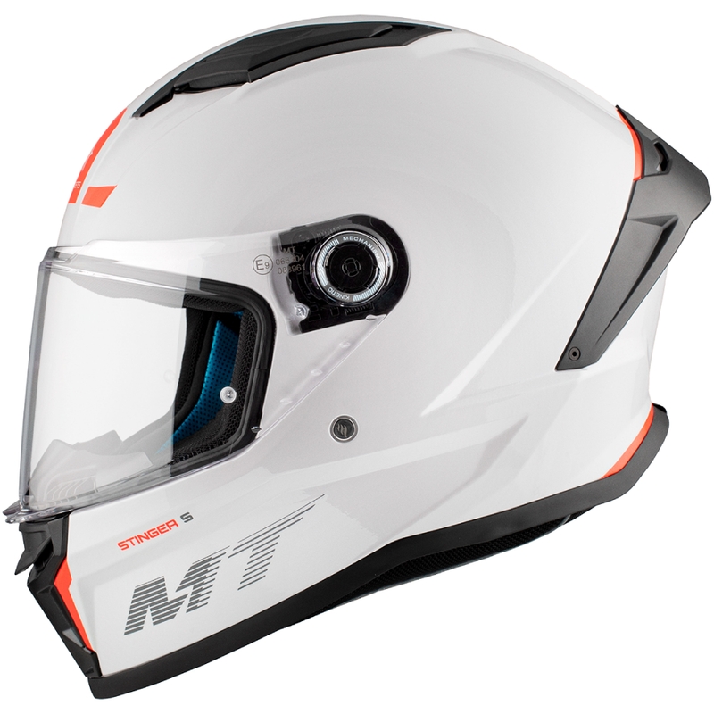 Casco moto integrale MT Stinger 2 Solid Gloss White