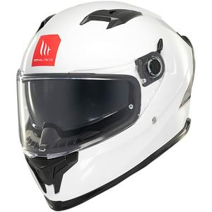 MT BRAKER SV SOLID A0 casco moto integrale bianco