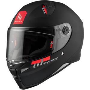 MT REVENGE 2 S SOLID A1 casco moto integrale nero opaco