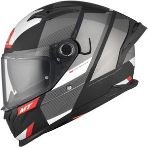 MT BRAKER CHENTO B0 casco moto integrale nero-grigio-bianco