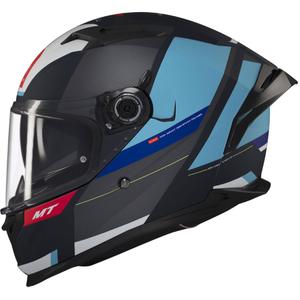 Casco moto integrale MT BRAKER CHENTO C7 grigio-blu-bianco