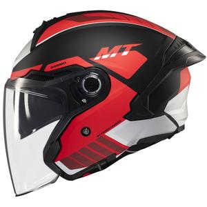 MT Cosmo SV Cruiser casco aperto rosso-nero-grigio opaco