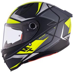 Casco moto integrale MT REVENGE 2 S HATAX C3 nero-grigio-giallo