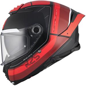 MT THUNDER 4 SV R25 B2 casco moto integrale rosso-nero lucido