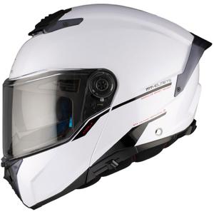MT ATOM 2 SV SOLID A0 casco moto bianco lucido