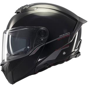 MT ATOM 2 SV SOLID A1 casco moto nero lucido