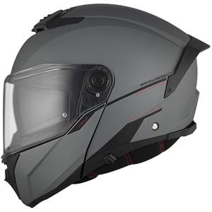 MT ATOM 2 SV SOLID A2 casco da moto grigio opaco