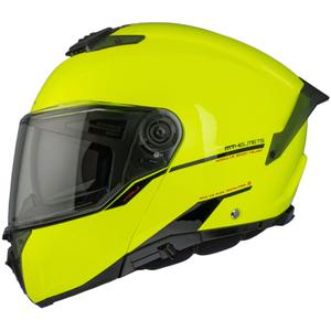 Casco moto MT ATOM 2 SV SOLID A3 giallo fluo lucido