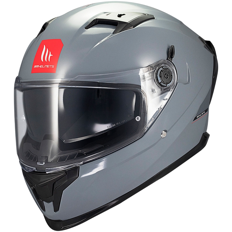 MT BRAKER SV SOLID A12 Casco moto integrale grigio