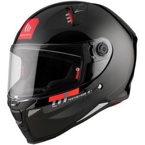 MT REVENGE 2 S SOLID A1 casco moto integrale nero lucido