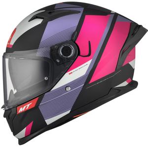 MT BRAKER CHENTO B9 casco moto integrale rosa-viola-bianco