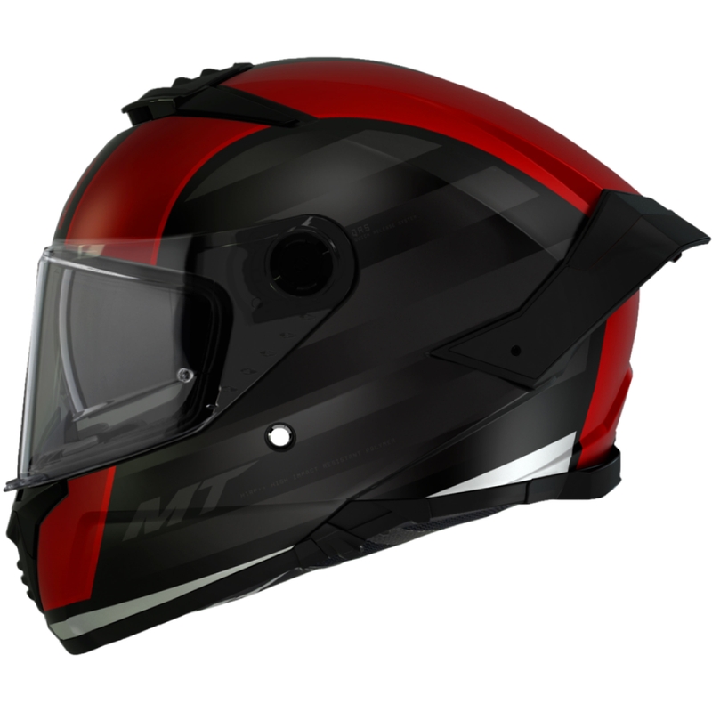 Casco integrale da moto MT THUNDER 4 SV TREADS B5 nero-rosso