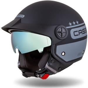 Casco moto aperto Cassida Handy Plus Chief grigio-nero