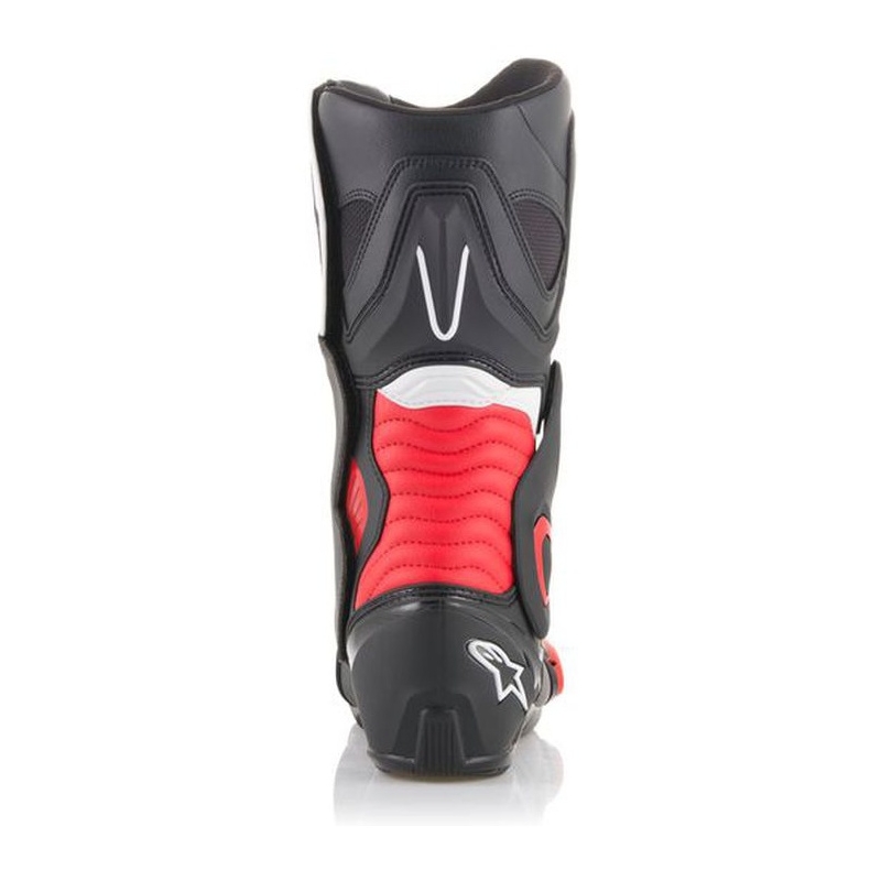 Stivali da moto Alpinestars S-MX 6 neri e rossi