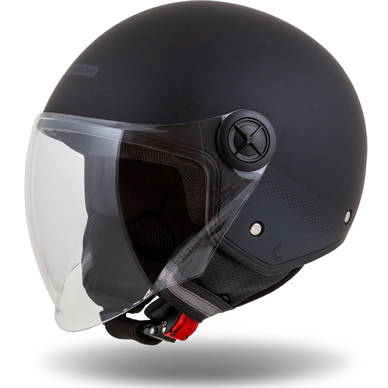 Casco moto aperto Cassida Handy nero-grigio