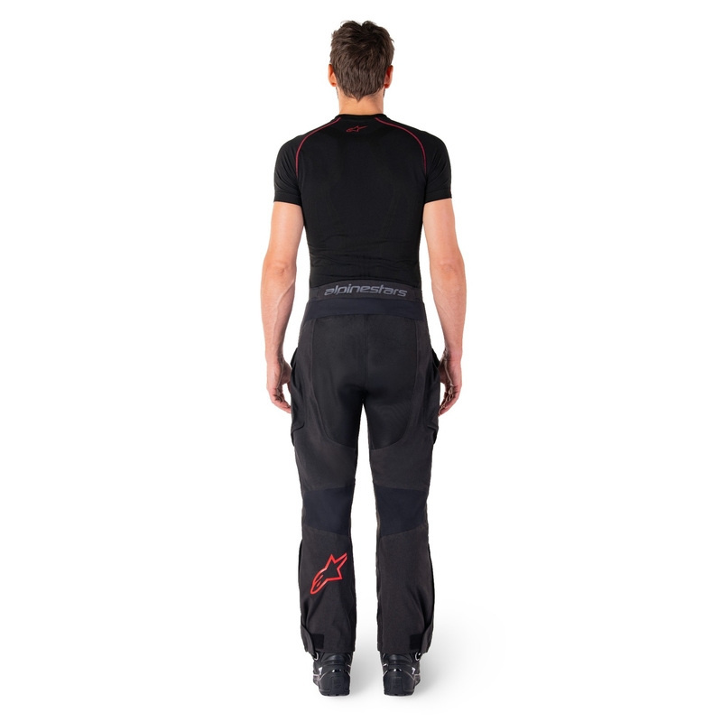 Pantaloni moto Alpinestars Hyde XT nero-rosso