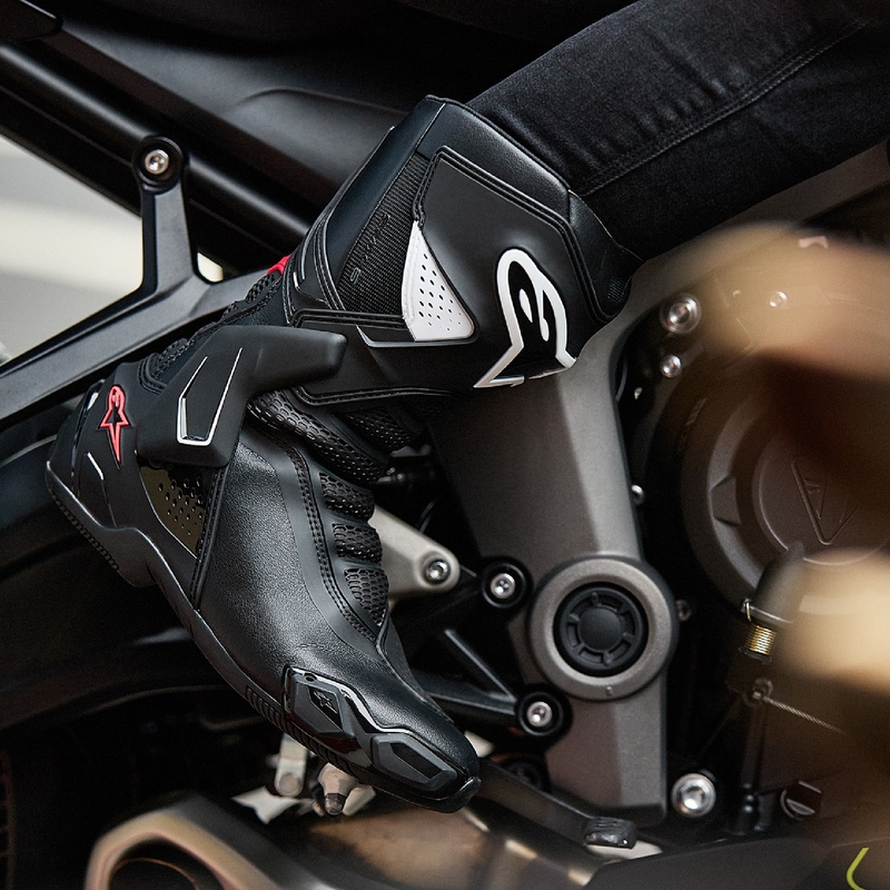 Stivali Moto da Donna Alpinestars Stella SMX-6 3 Nero-Bianco-Rosa