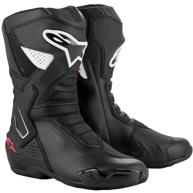 Stivali Moto da Donna Alpinestars Stella SMX-6 3 Nero-Bianco-Rosa