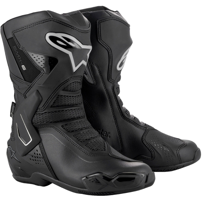 Stivali moto Alpinestars Stella SMX-6 3 Drystar da donna nero-argento