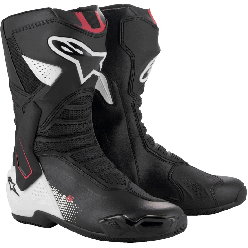 Stivali moto Alpinestars SMX-6 3 nero-bianco-rosso