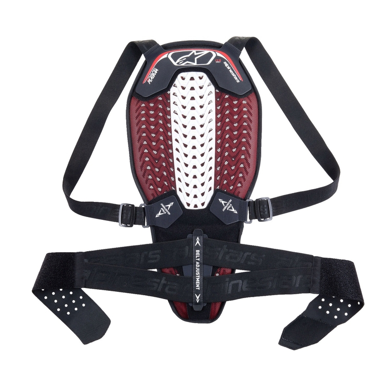 Protettore colonna vertebrale Alpinestars Nucleon Plasma nero-bianco-rosso