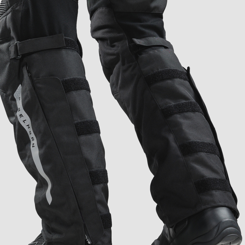 Pantaloni moto Rebelhorn Cubby V nero esteso