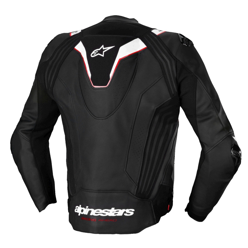 Giacca moto in pelle Alpinestars Missile 3 Ignition nero-bianco