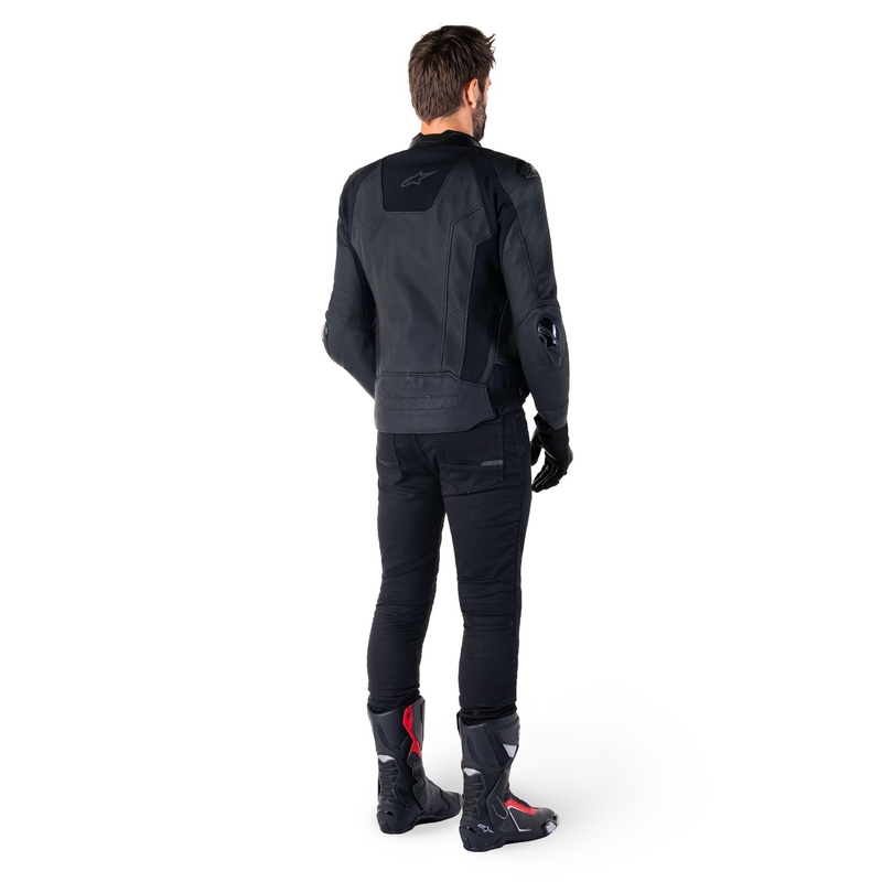 Giacca moto in pelle Alpinestars Missile 3 nero-nera