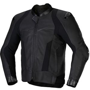 Giacca moto in pelle Alpinestars Missile 3 nero-nera