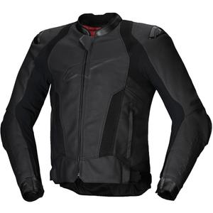 Giacca moto in pelle Alpinestars Missile 3 Airflow nero-nera