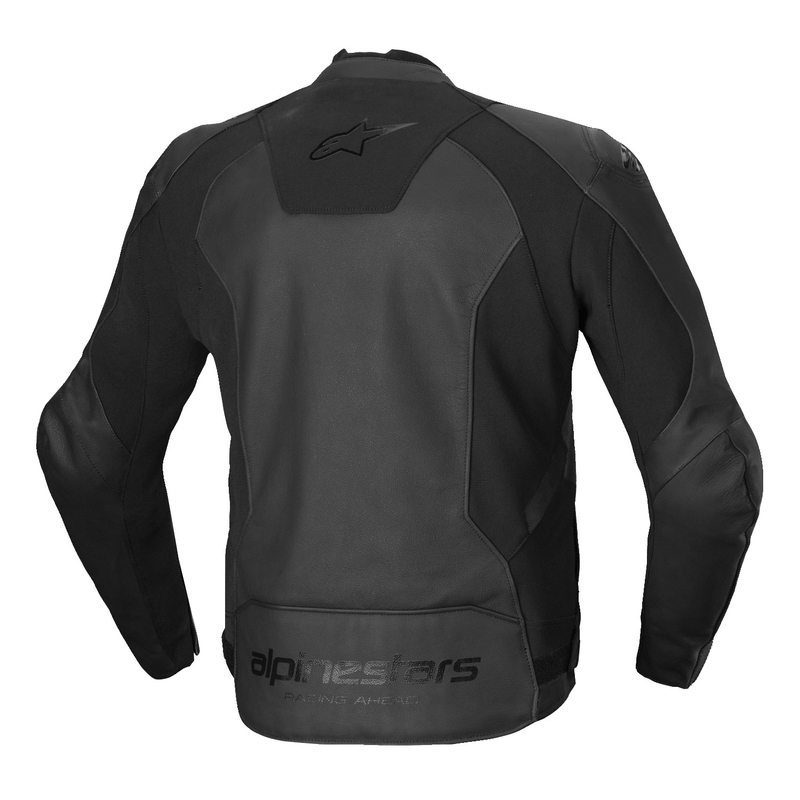 Giacca moto in pelle Alpinestars Faster 3 nero-nera
