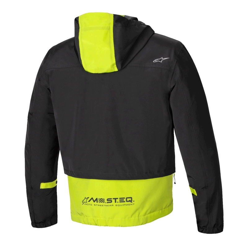 Giacca moto Alpinestars Mootant Waterproof Parka nero-giallo fluo