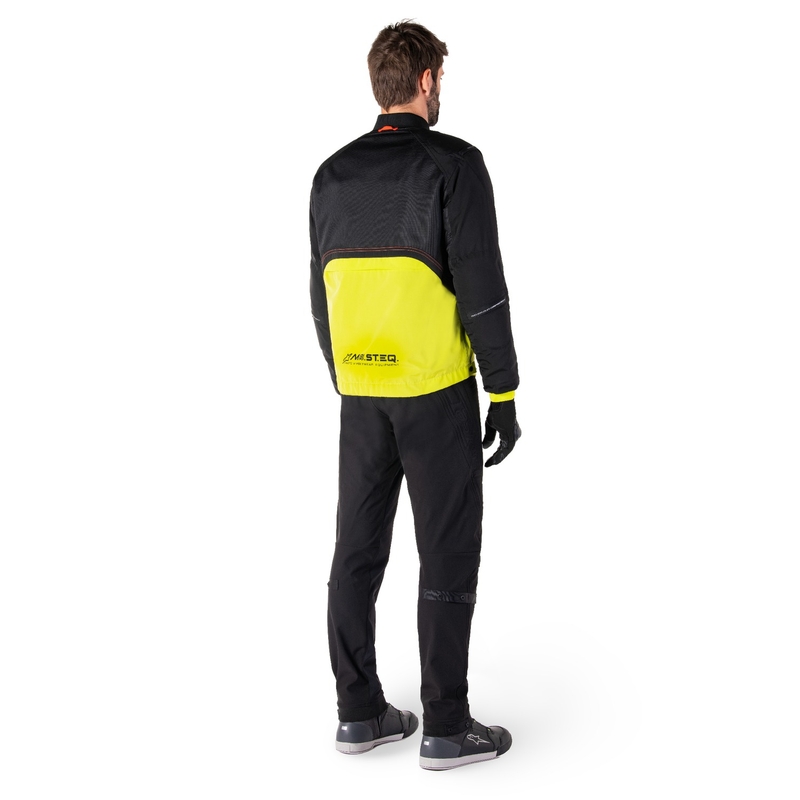 Giacca moto Alpinestars Mootant Waterproof Parka nero-giallo fluo