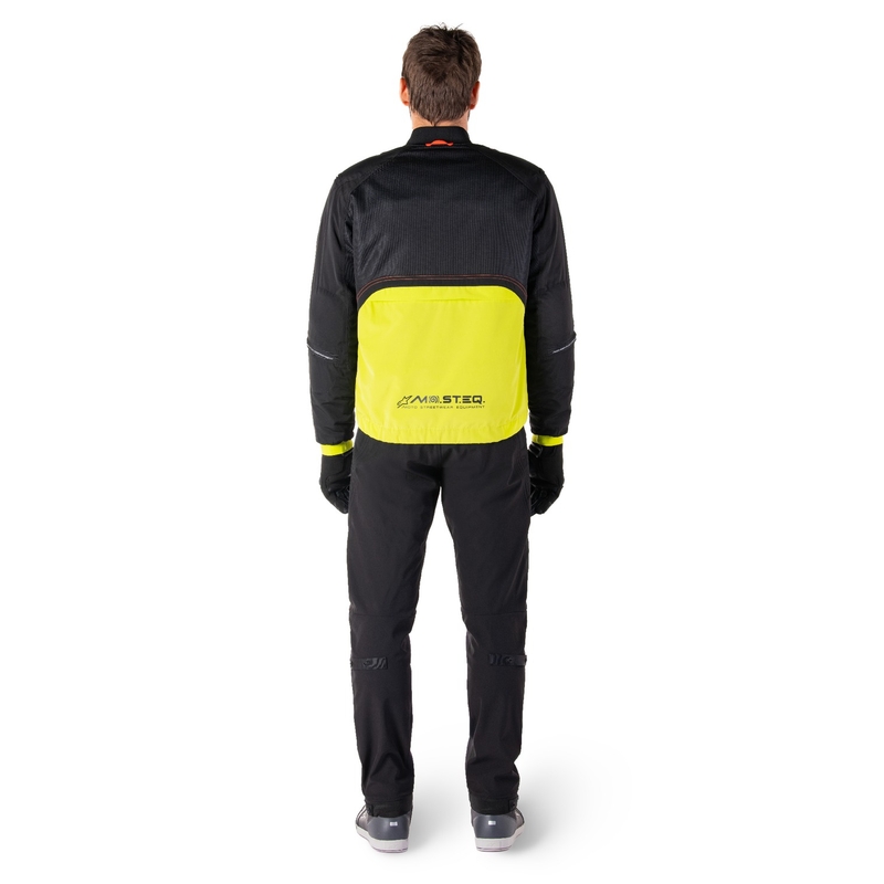 Giacca moto Alpinestars Mootant Waterproof Parka nero-giallo fluo