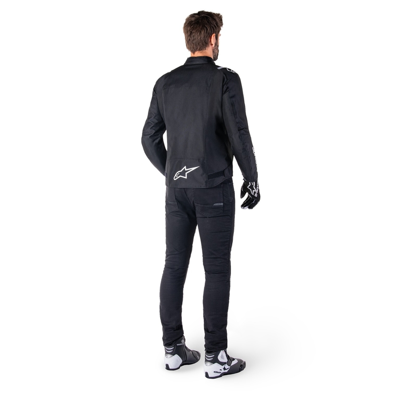 Giacca moto impermeabile Alpinestars T-SPS 2 nero-bianco