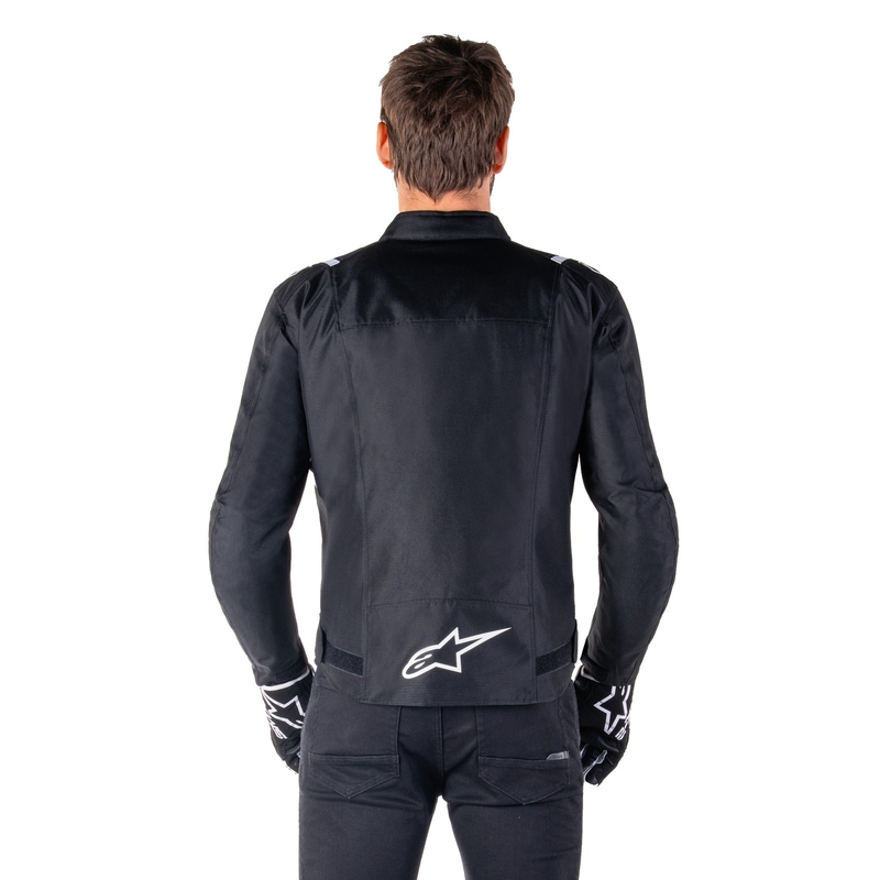 Giacca moto impermeabile Alpinestars T-SPS 2 nero-bianco