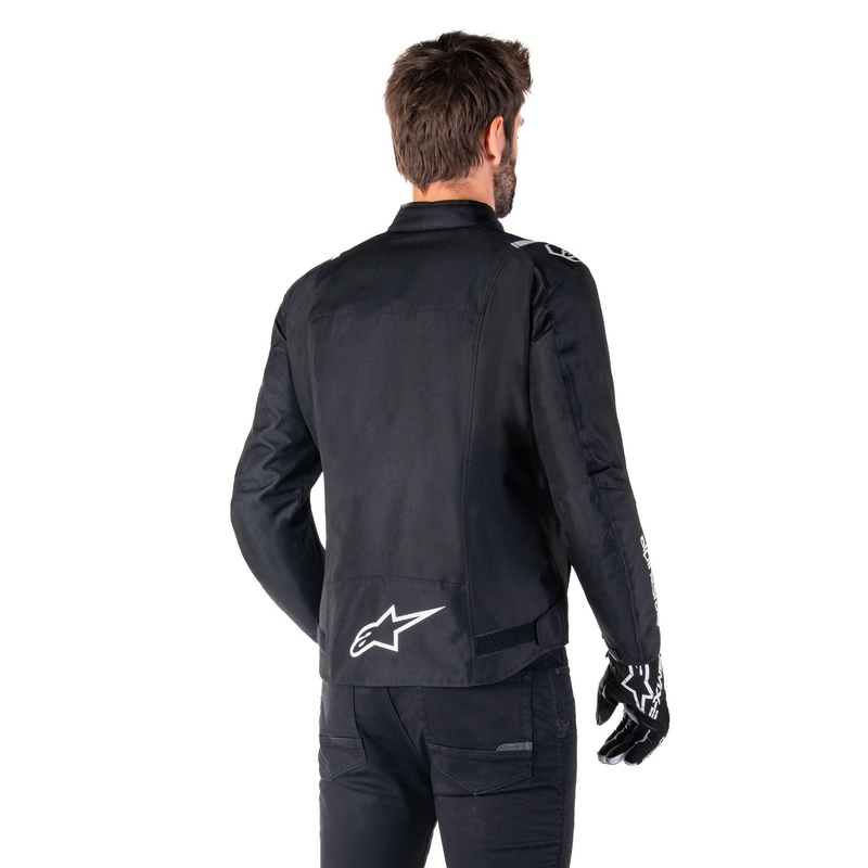 Giacca moto impermeabile Alpinestars T-SPS 2 nero-bianco