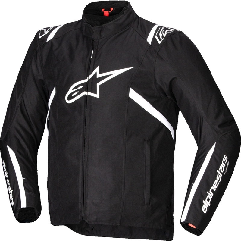 Giacca moto impermeabile Alpinestars T-SPS 2 nero-bianco