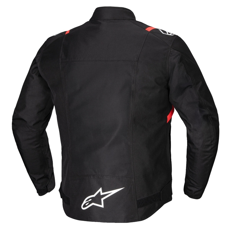 Giacca moto impermeabile Alpinestars T-SPS 2 nero-bianco-rosso fluo