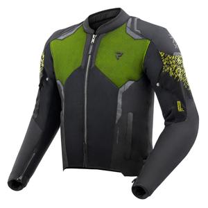 Giacca da motociclista Rebelhorn Jax nero-giallo fluo