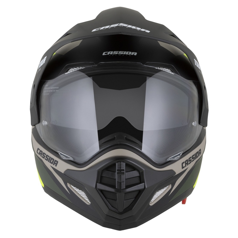 Casco enduro Cassida Tour 2.0 X-tra sabbia opaco-giallo fluo-verde-nero