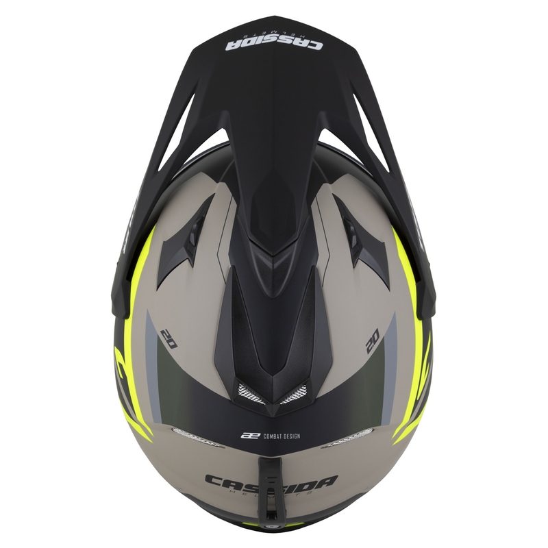 Casco enduro Cassida Tour 2.0 X-tra sabbia opaco-giallo fluo-verde-nero