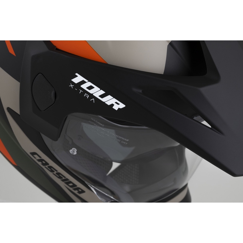 Casco enduro Cassida Tour 2.0 X-tra sabbia opaco-arancio-verde-nero