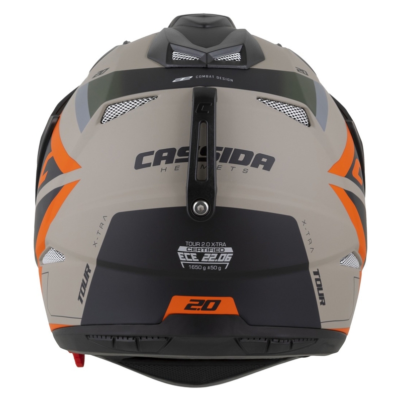 Casco enduro Cassida Tour 2.0 X-tra sabbia opaco-arancio-verde-nero