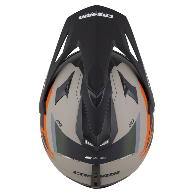 Casco enduro Cassida Tour 2.0 X-tra sabbia opaco-arancio-verde-nero