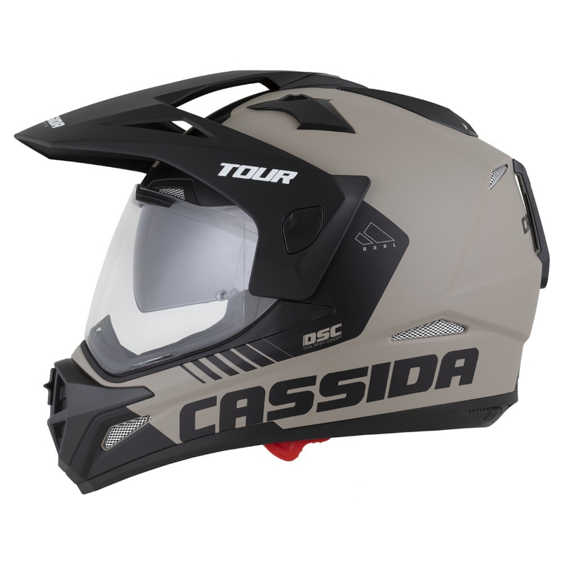 Casco enduro Cassida Tour 2.0 Dual sabbia-nero opaco