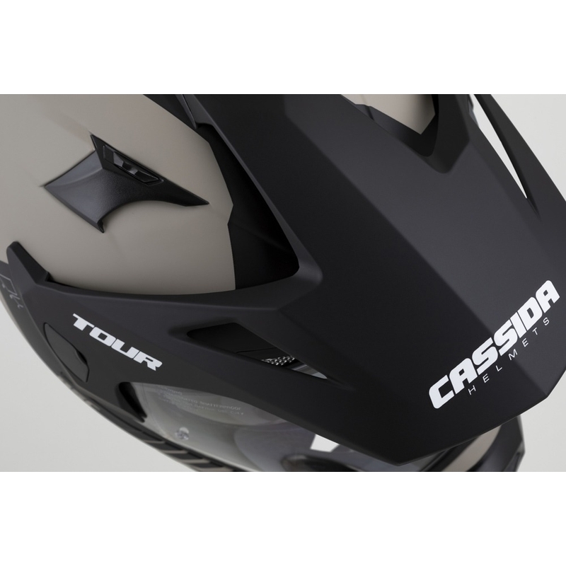 Casco enduro Cassida Tour 2.0 Dual sabbia-nero opaco