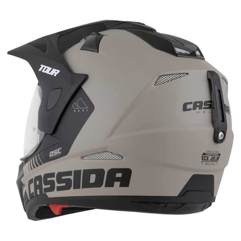 Casco enduro Cassida Tour 2.0 Dual sabbia-nero opaco