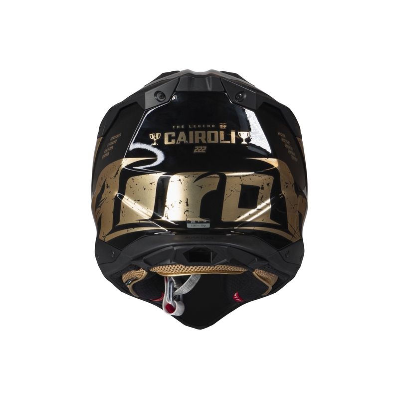 Casco motocross Airoh Aviator 3.0 "TC 222 THE LEGEND" nero-oro