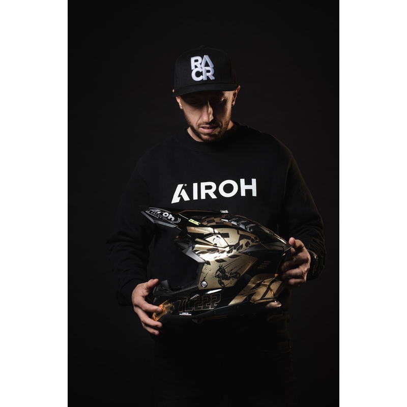 Casco motocross Airoh Aviator 3.0 "TC 222 THE LEGEND" nero-oro